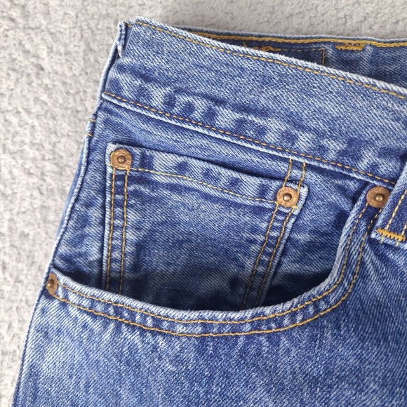 Vintage Levi's 501 Jeans‎ Mens 37x30.5 Blue Button Fly Red Tab Denim Medium Wash - Picture 6 of 16